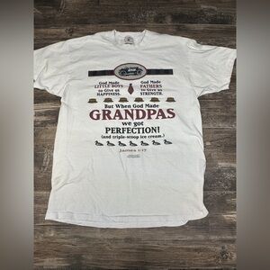 Vintage 1993 Grandpa Graphic Tee Delta Made USA Novelty Fathers Gift